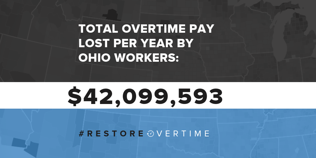 Analysis of How Much Ohio Workers Are Losing Under Attorney General Mike DeWine’s Overtime Pay Cut