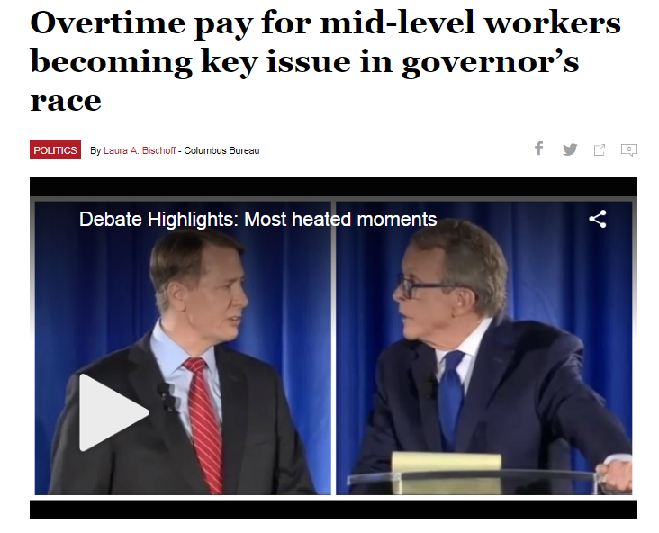 In The News: Overtime Pay Issue Making Headlines in 2018 Campaign Coverage