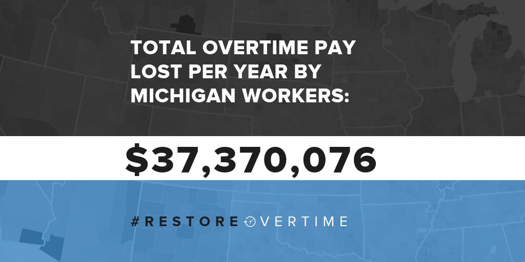 Analysis of How Much Michigan Workers Are Losing Under Bill Schuette’s Overtime Pay Cut